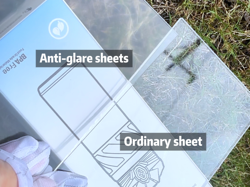 Anti-glare acrylic sheet