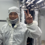 Polycarbonate sheet hardening processing plant employees