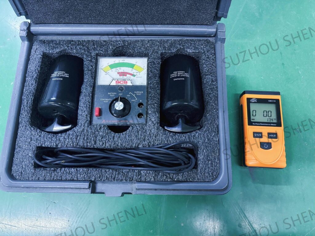 Anti static value testing instrument