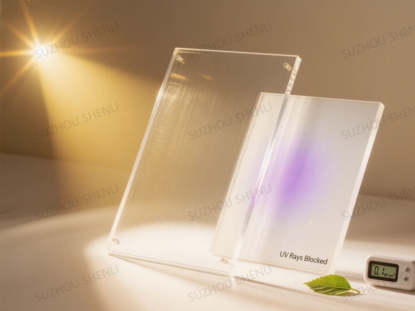 Outdoor specific scratch resistant organic glass polycarbonate board
