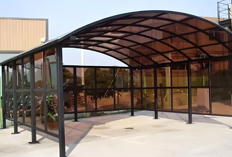 Hardened polycarbonate, acrylic hardened protective partition